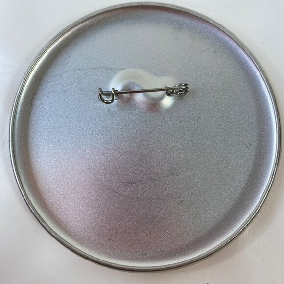 Disneyland 1st Visit Collectible Mickey Donald Goofy Minnie Orange Button Pin - Picture 2 of 3